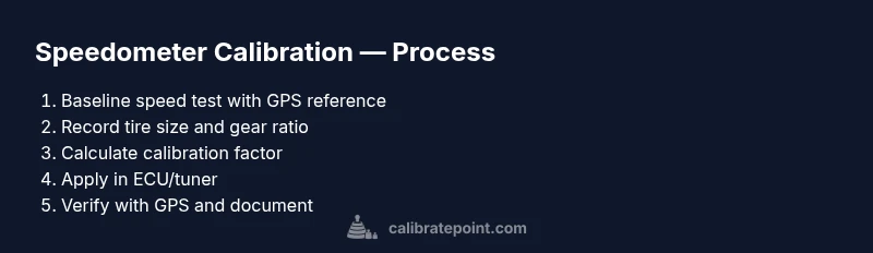 Process diagram for calibrating F-150 speedometer