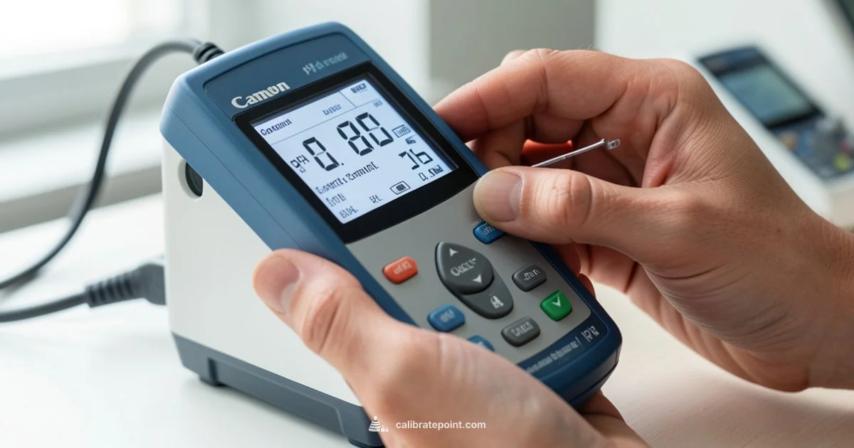 PH Meter Calibration - Calibrate Point