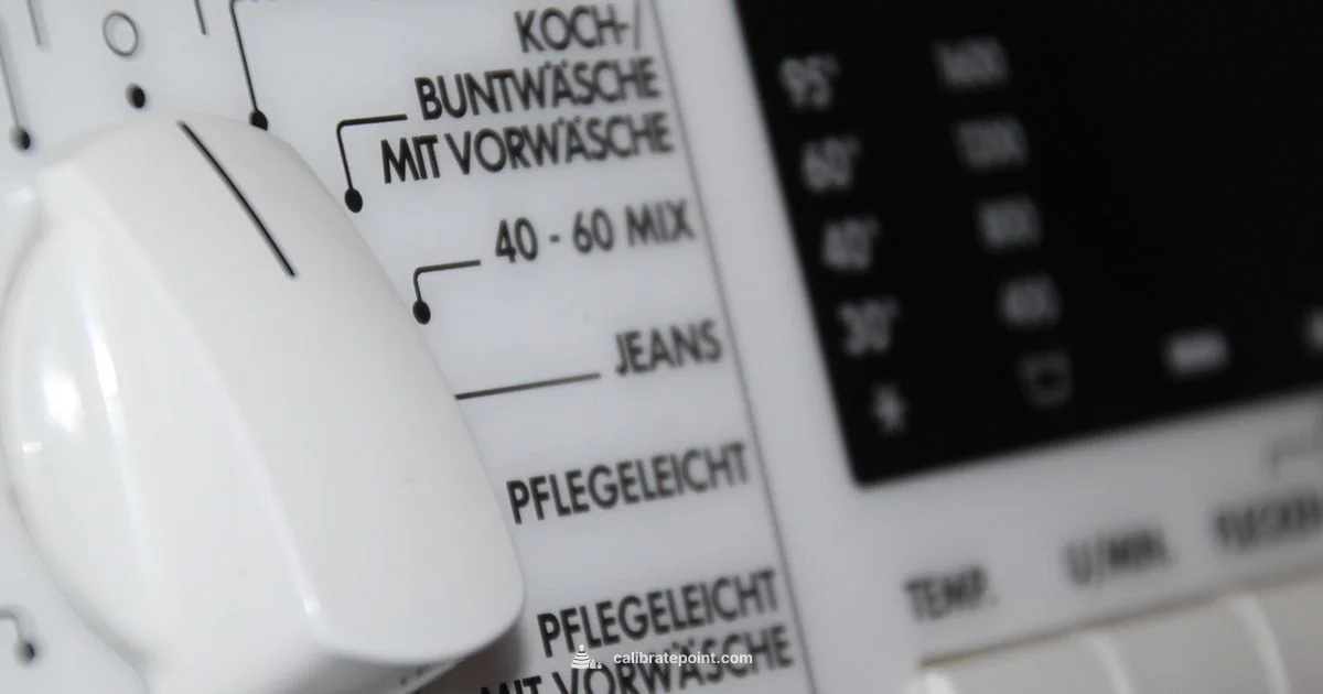 Washing Machine Calibration Washing Machine Calibration - Calibrate Point