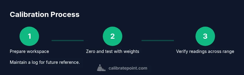 Process diagram for calibrating a home scale