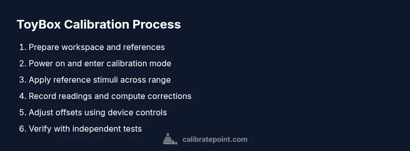 Process flow diagram for ToyBox calibration
