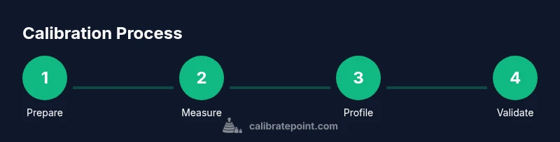 Process diagram showing four steps: Prepare, Measure, Profile, Validate