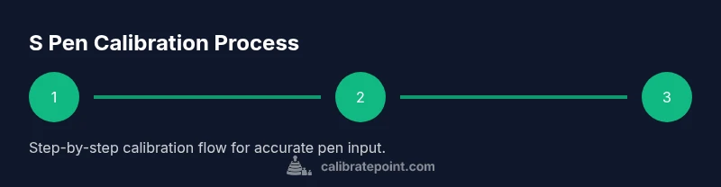Process diagram for S Pen calibration steps