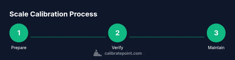 Process steps for calibrating a small digital scale