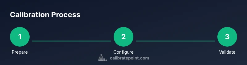 Three-step calibration process infographic