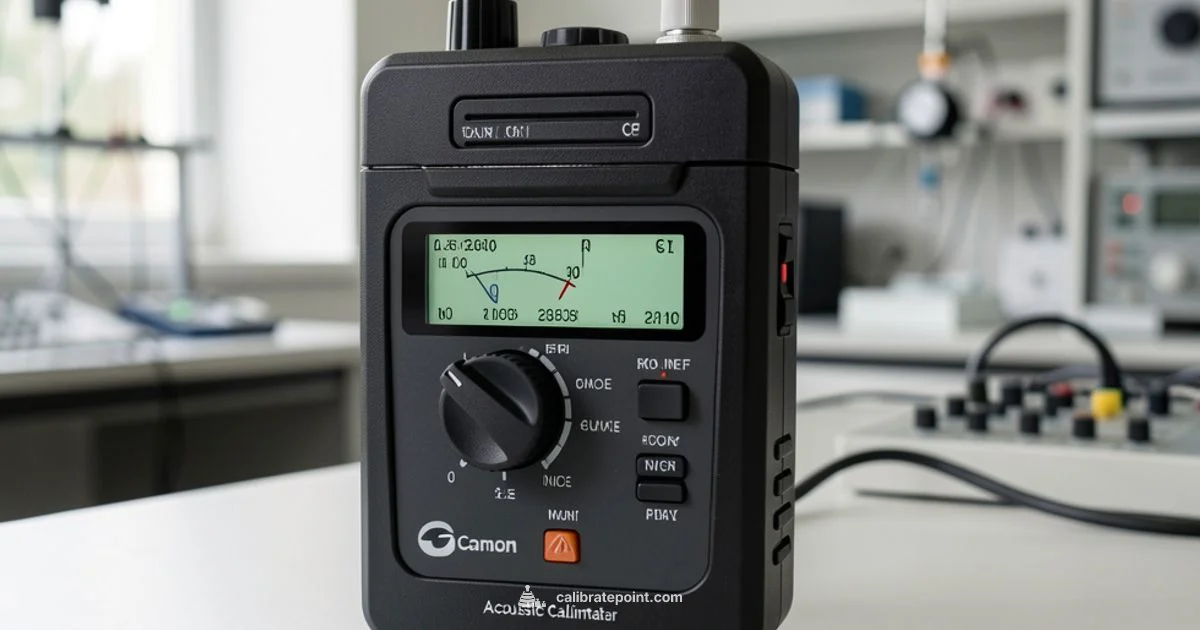 Sound Meter Calibration Sound Meter Calibration - Calibrate Point