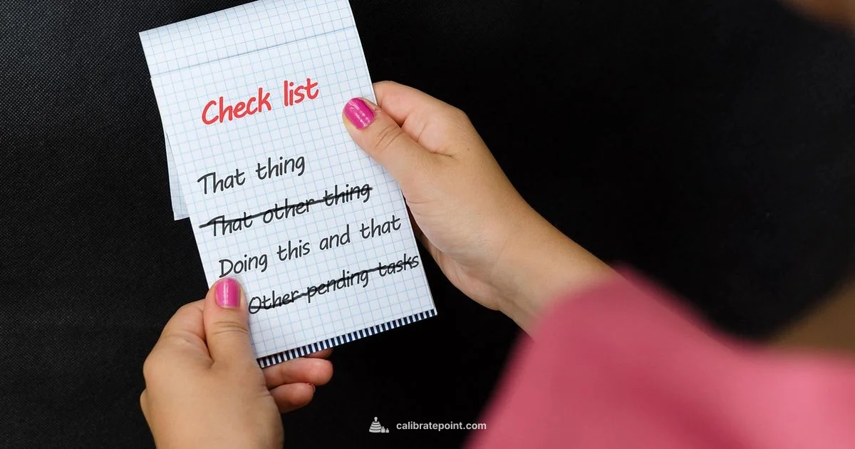 Calibration List Format - Calibrate Point