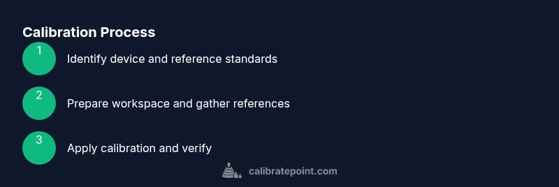 Process diagram for calibrating health devices at home