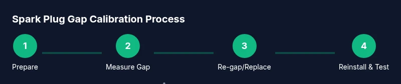 Process diagram for spark plug gap calibration