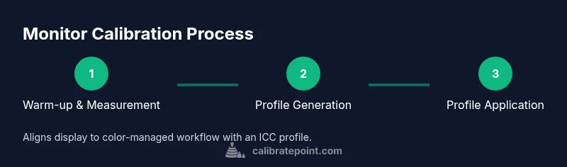 Process flow for calibrating a photography monitor