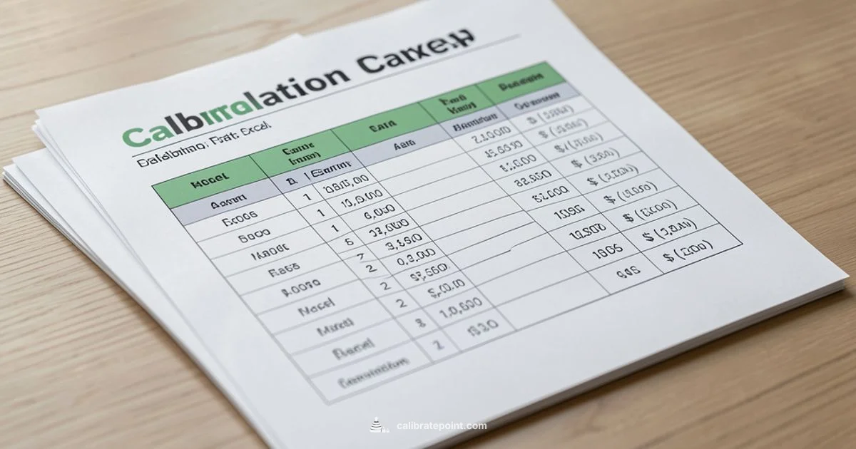 Excel Calibration Curve - Calibrate Point