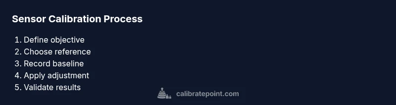Process diagram for sensor calibration workflow