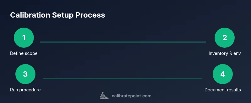 Process diagram of calibration setup steps