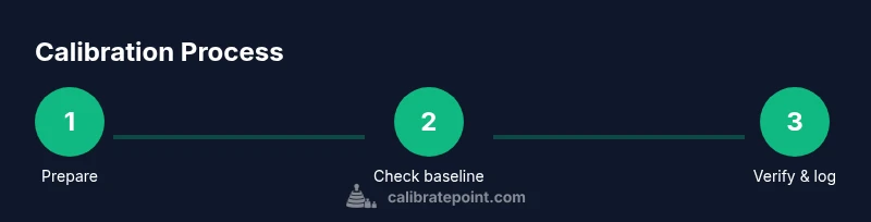 Process diagram showing calibration steps for a DeWalt laser level