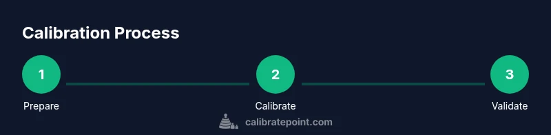 Process flow for colorimeter calibration