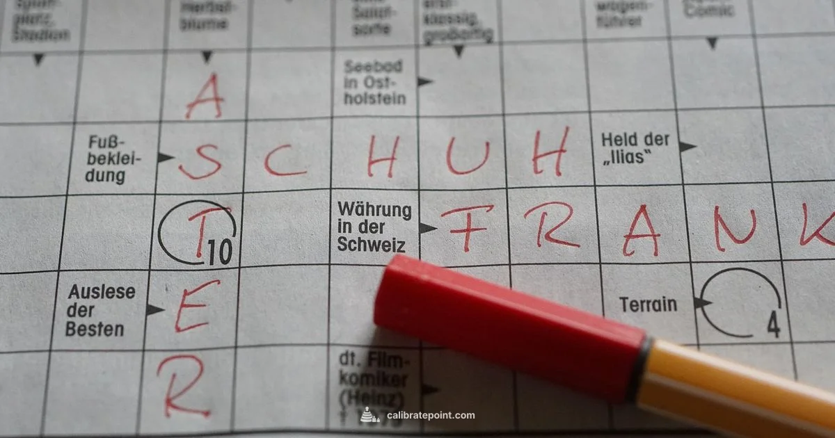 Crossword Calibration Process Crossword Calibration Process - Calibrate Point